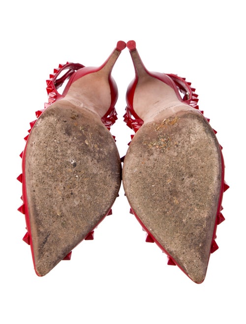 Valentino Rockstud Accents Leather T-Strap Pumps