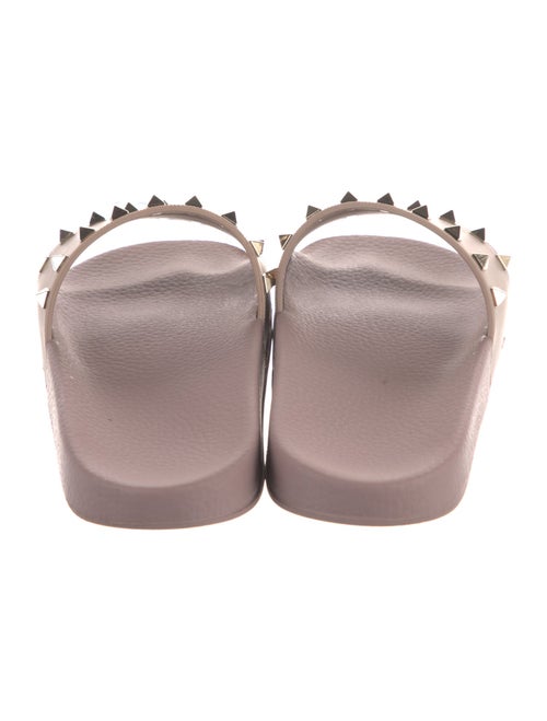 Valentino Rockstud Accents Rubber Slides