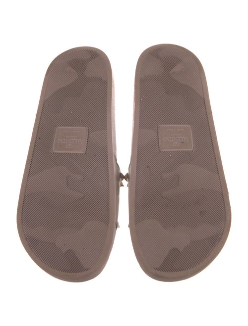 Valentino Rockstud Accents Rubber Slides