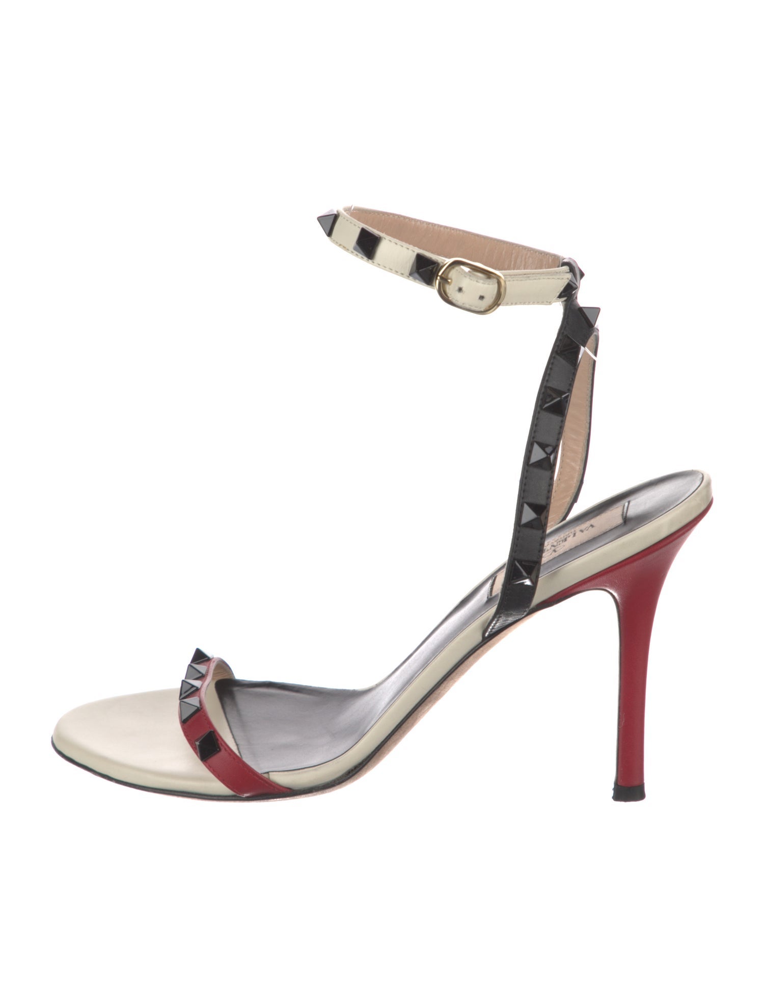Valentino Rockstud Accents Leather Sandals