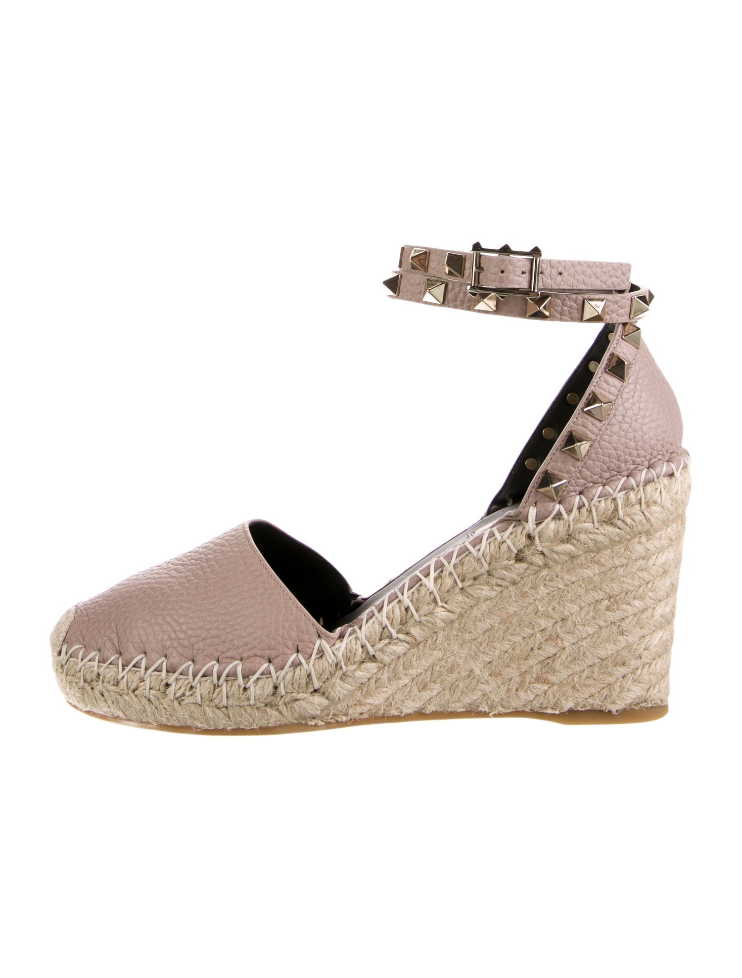 Valentino Rockstud Accents Leather D'Orsay Pumps