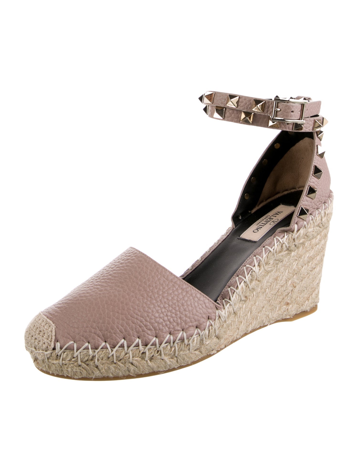 Valentino Rockstud Accents Leather D'Orsay Pumps