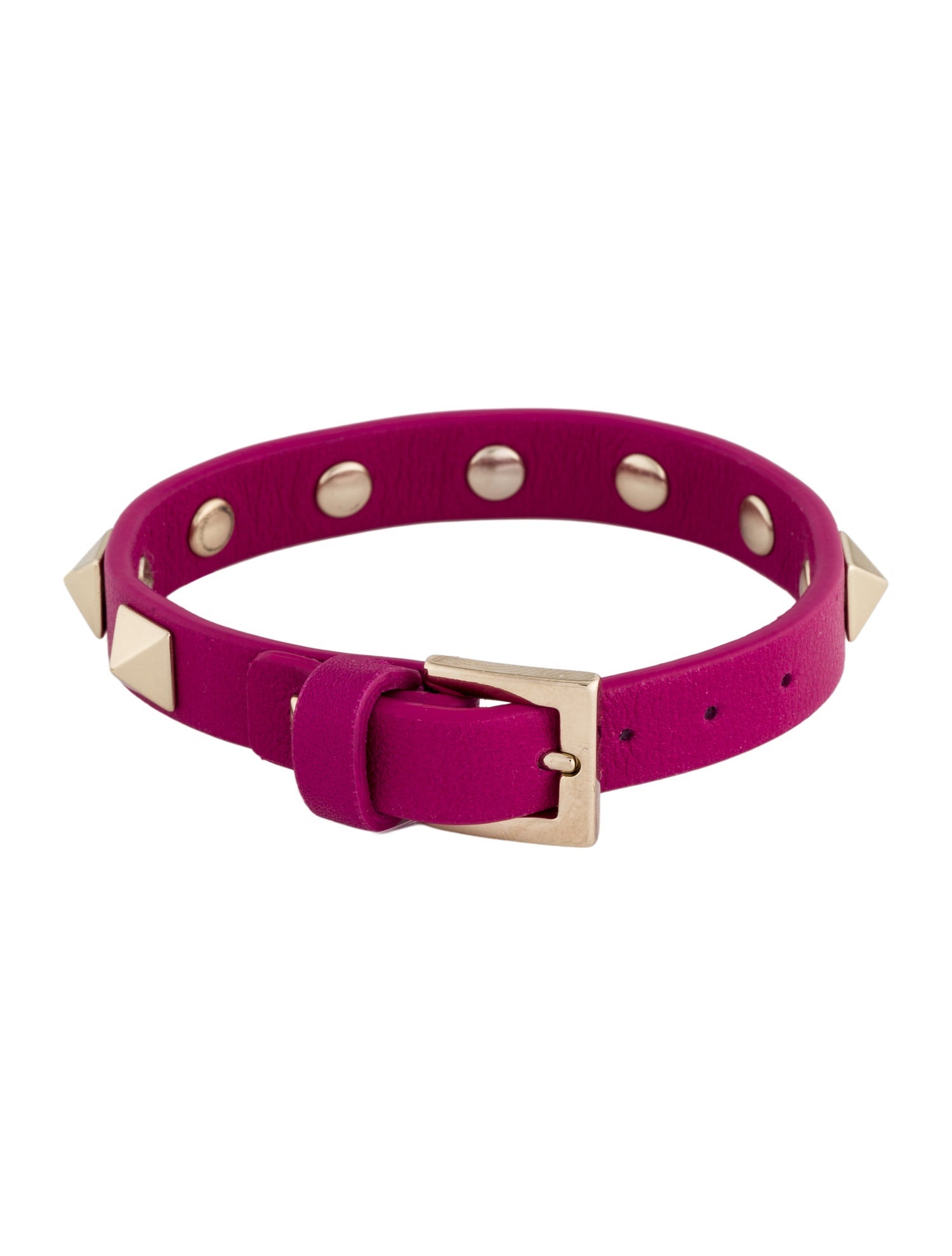 Valentino Leather Rockstud Wrap Bracelet