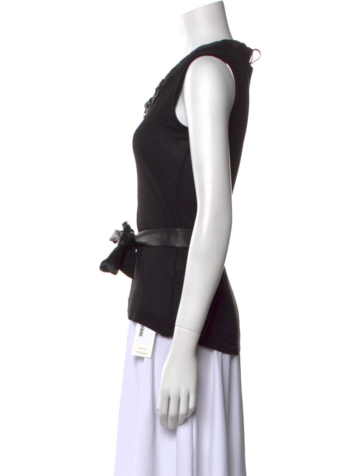 Valentino Scoop Neck Sleeveless Top