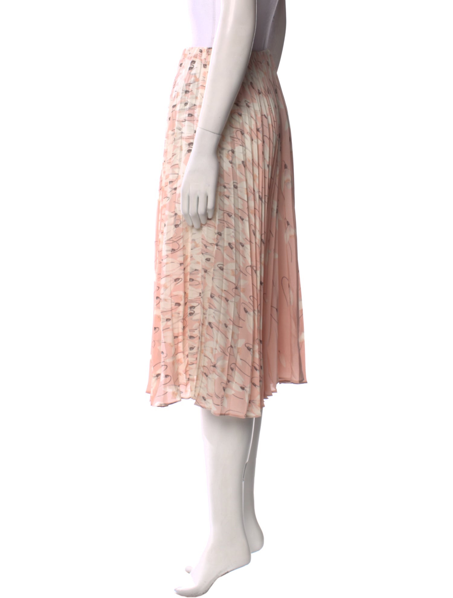 Valentino Silk Midi Length Skirt