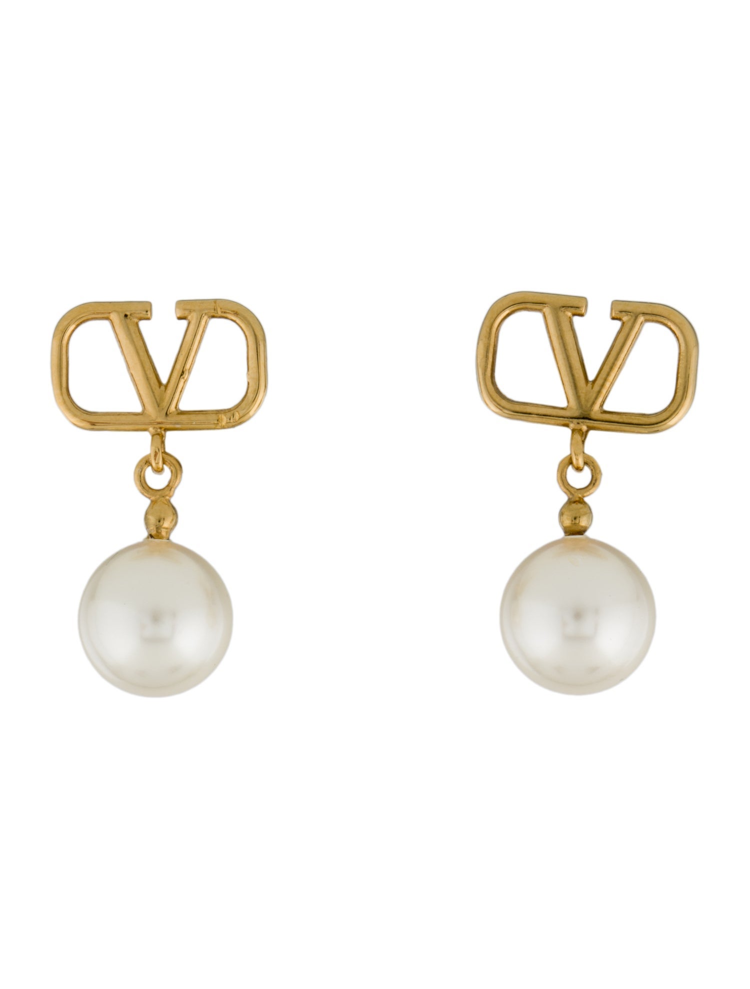 Valentino Faux Pearl Drop Earrings