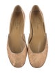 Valentino Canvas Embroidered Accent Ballet Flats