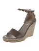Valentino Rockstud Accents Leather Espadrilles
