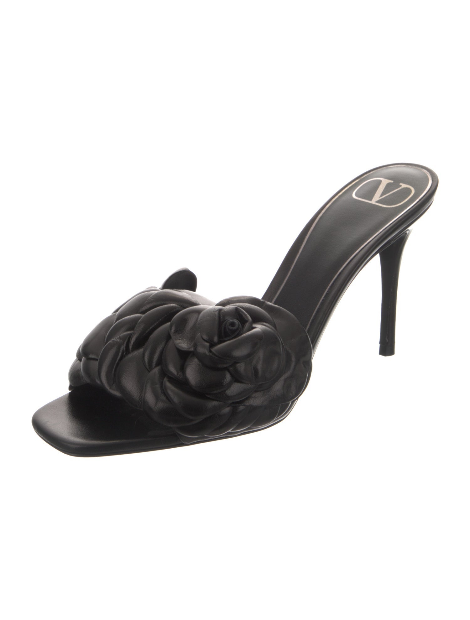 Valentino Leather Slides