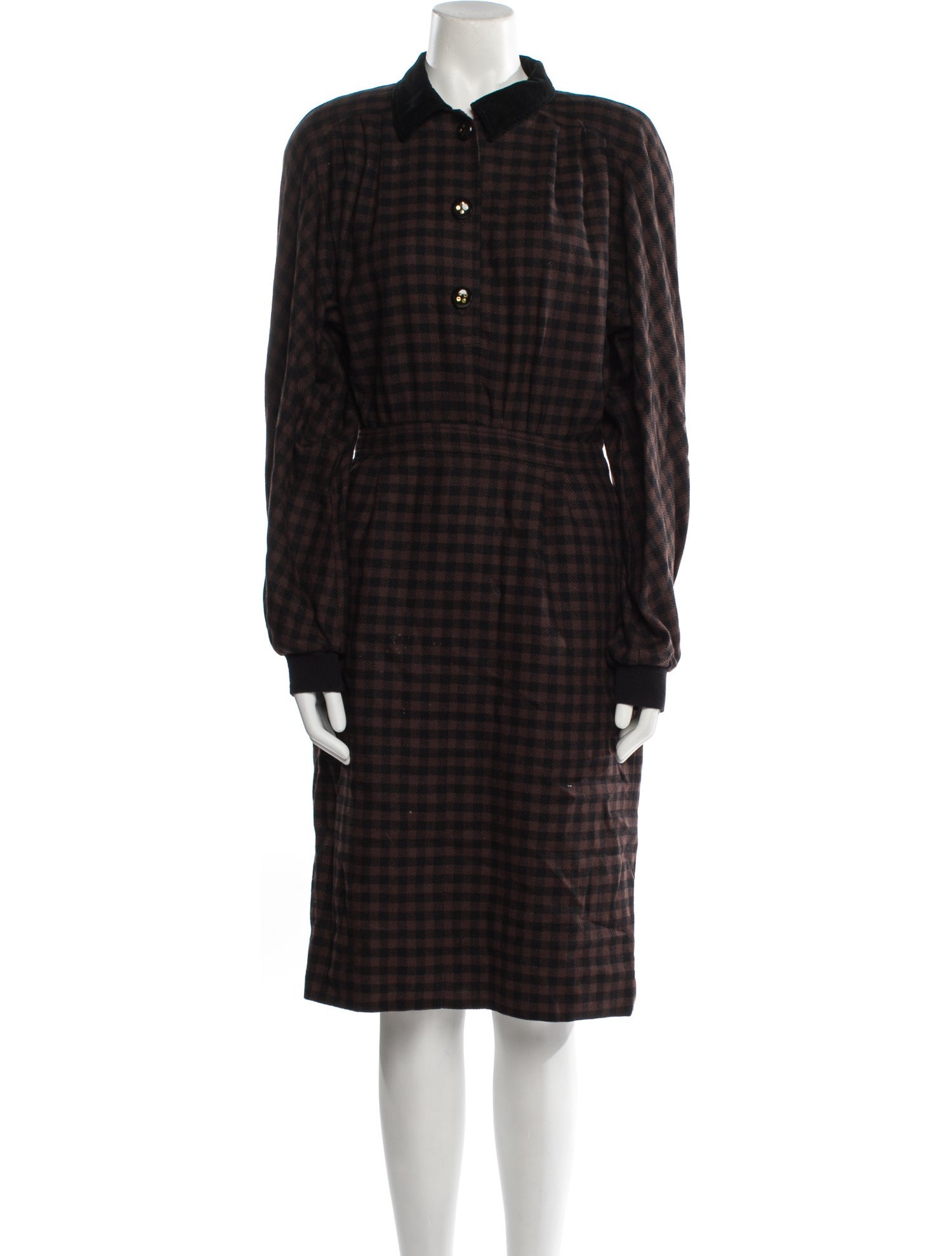 Valentino Lambswool Knee-Length Dress