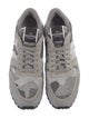 Valentino Suede Camouflage Print Sneakers