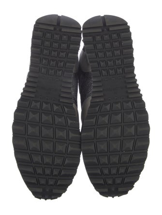 Valentino Suede Camouflage Print Sneakers