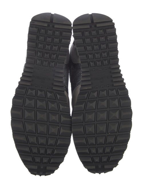 Valentino Suede Camouflage Print Sneakers