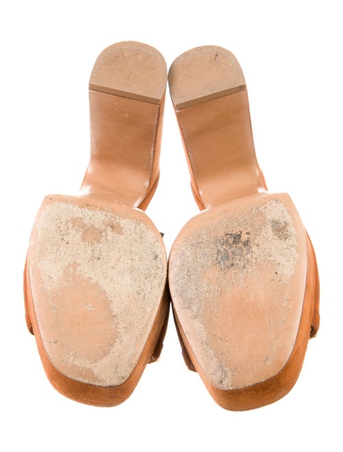 Valentino Rockstud Accents Suede Slides