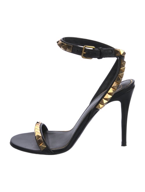 Valentino Rockstud Accents Leather Sandals