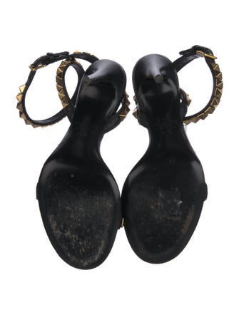 Valentino Rockstud Accents Leather Sandals