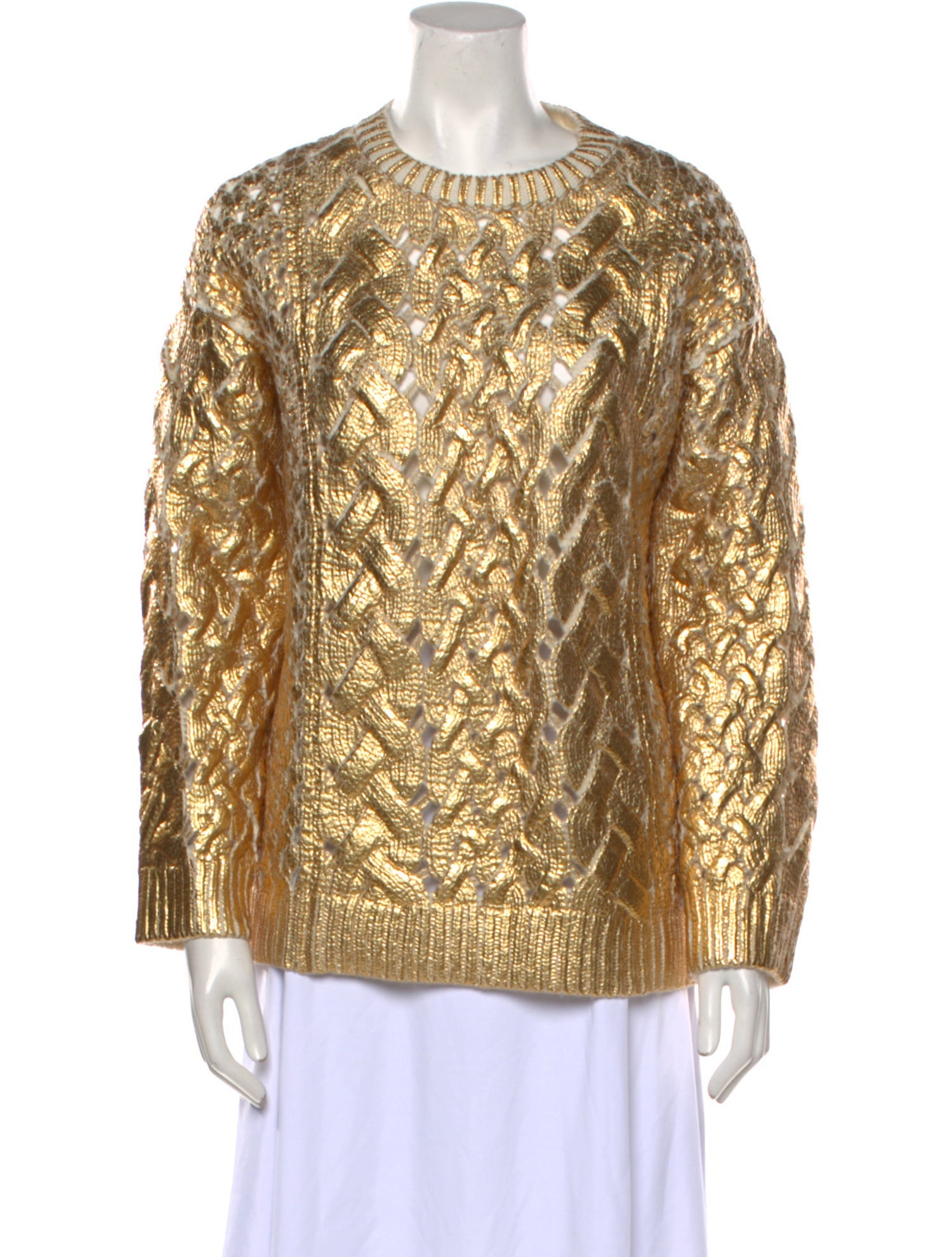 Valentino Virgin Wool Crew Neck Sweater w/ Tags