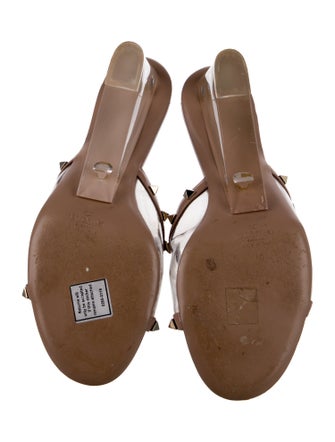 Valentino Rockstud Accents PVC Slides