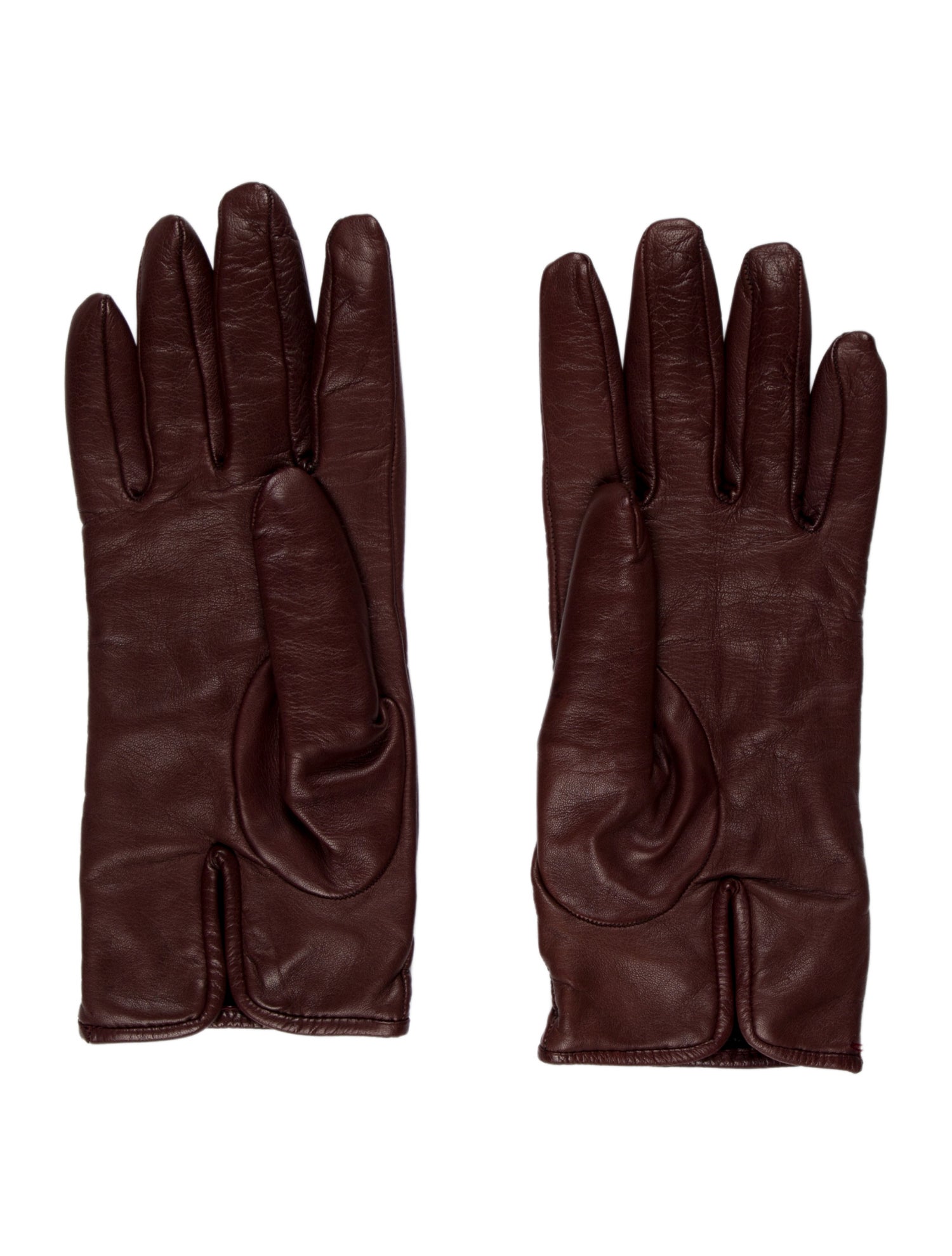 Valentino Solid Leather Gloves