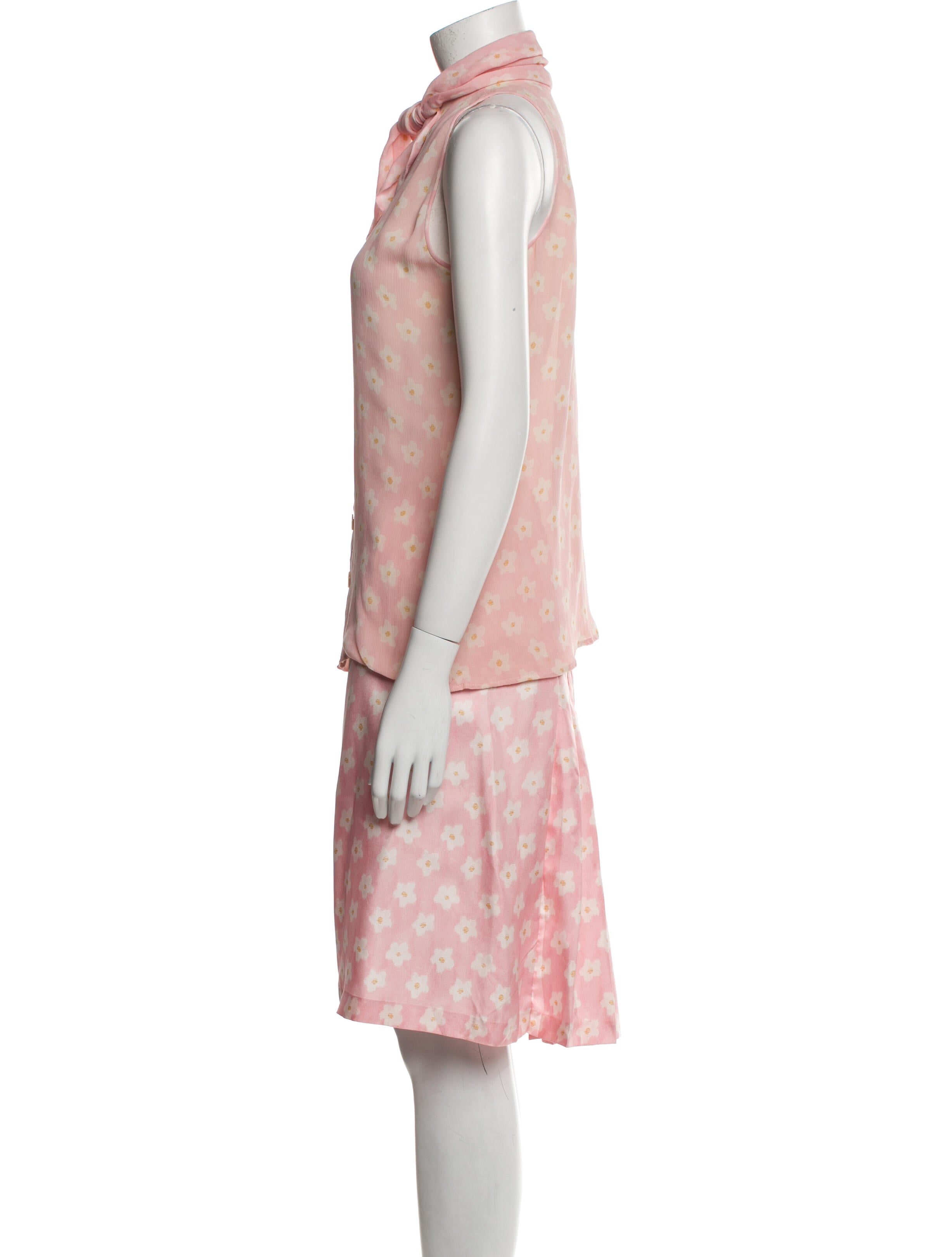 Valentino Silk Knee-Length Skirt