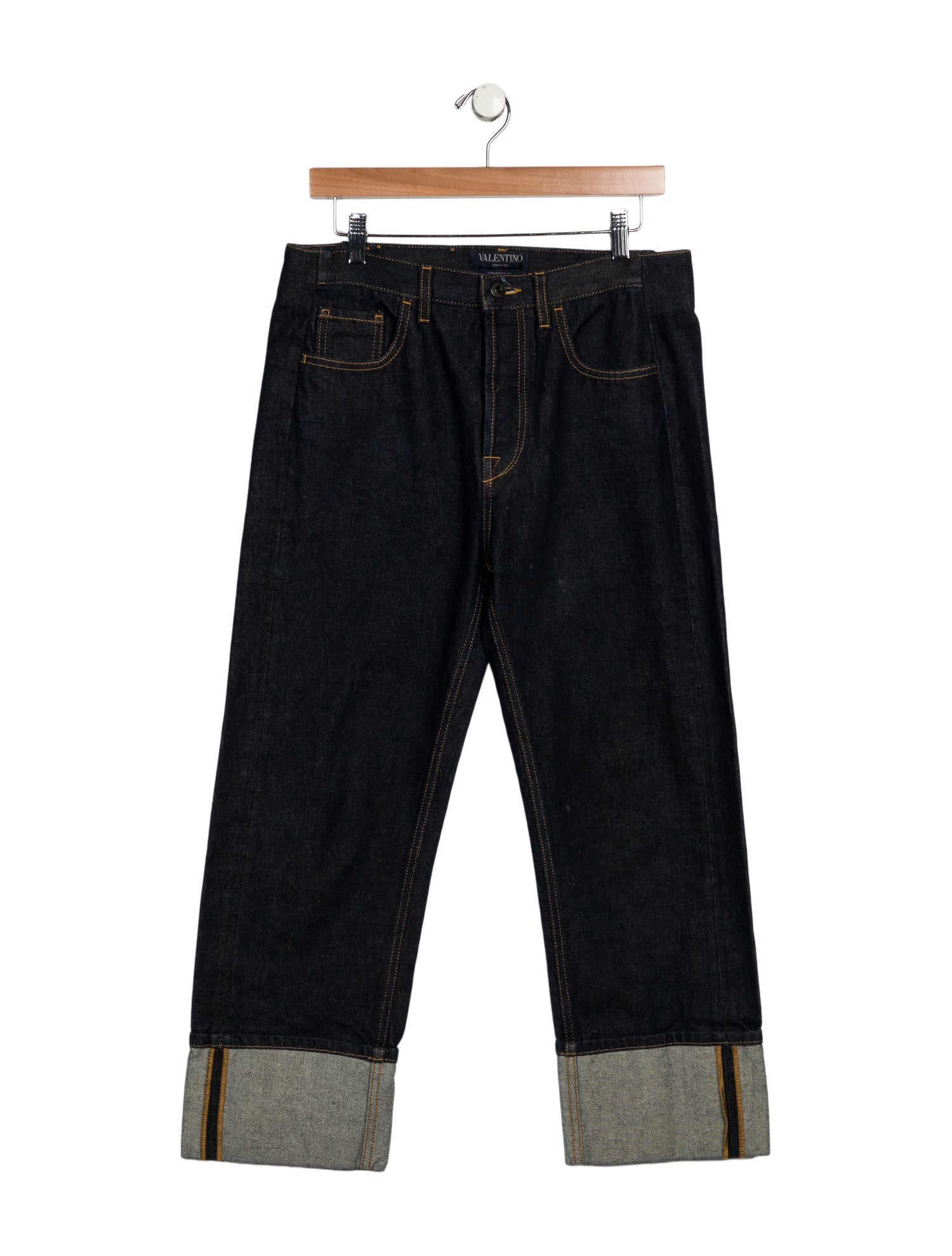 Valentino High-Rise Wide Leg Jeans