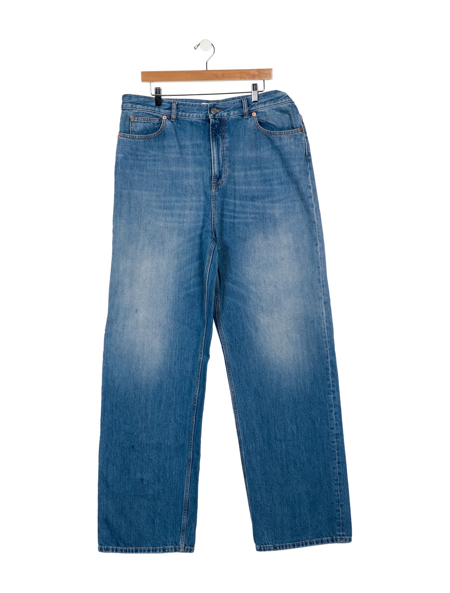 Valentino High-Rise Wide Leg Jeans