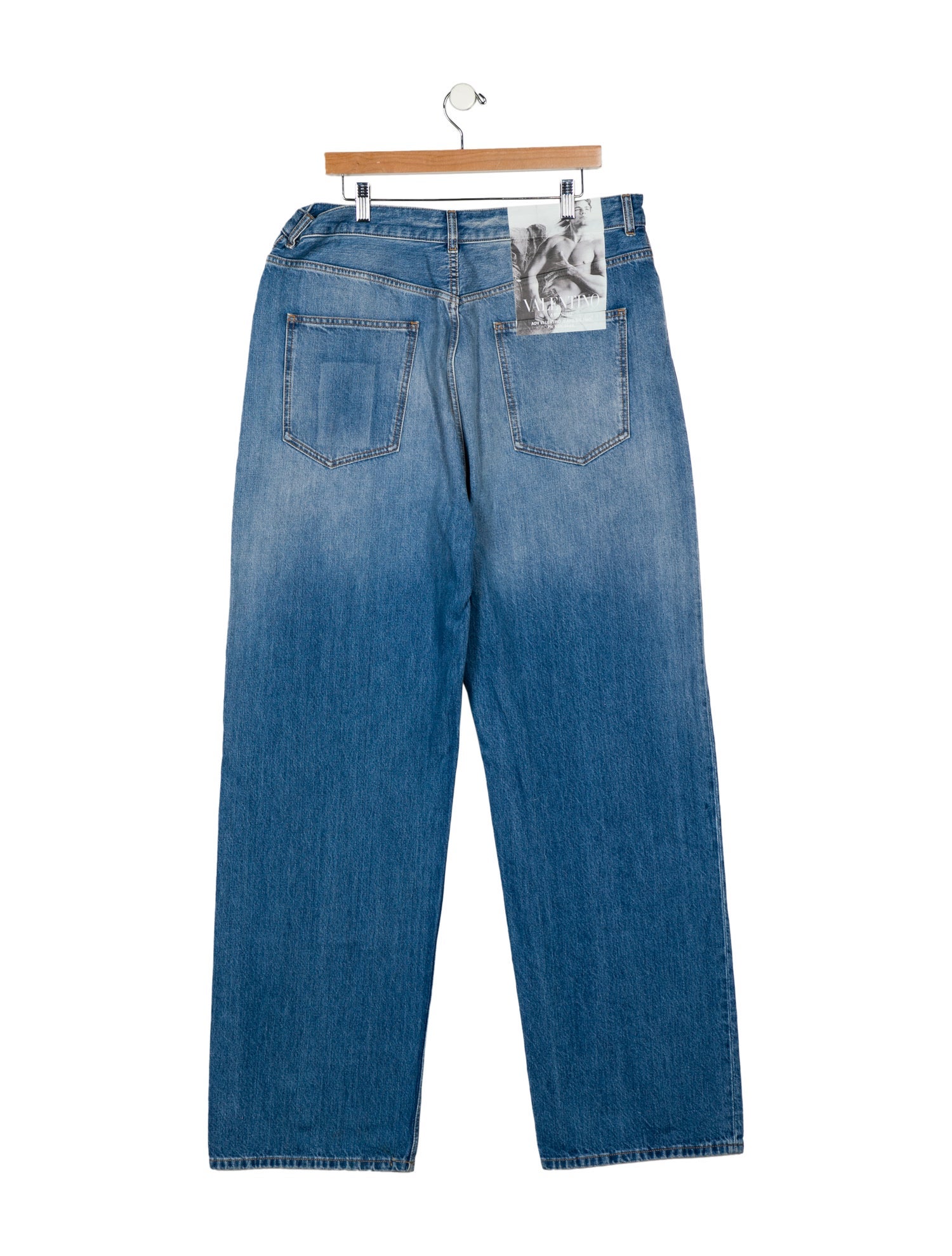 Valentino High-Rise Wide Leg Jeans
