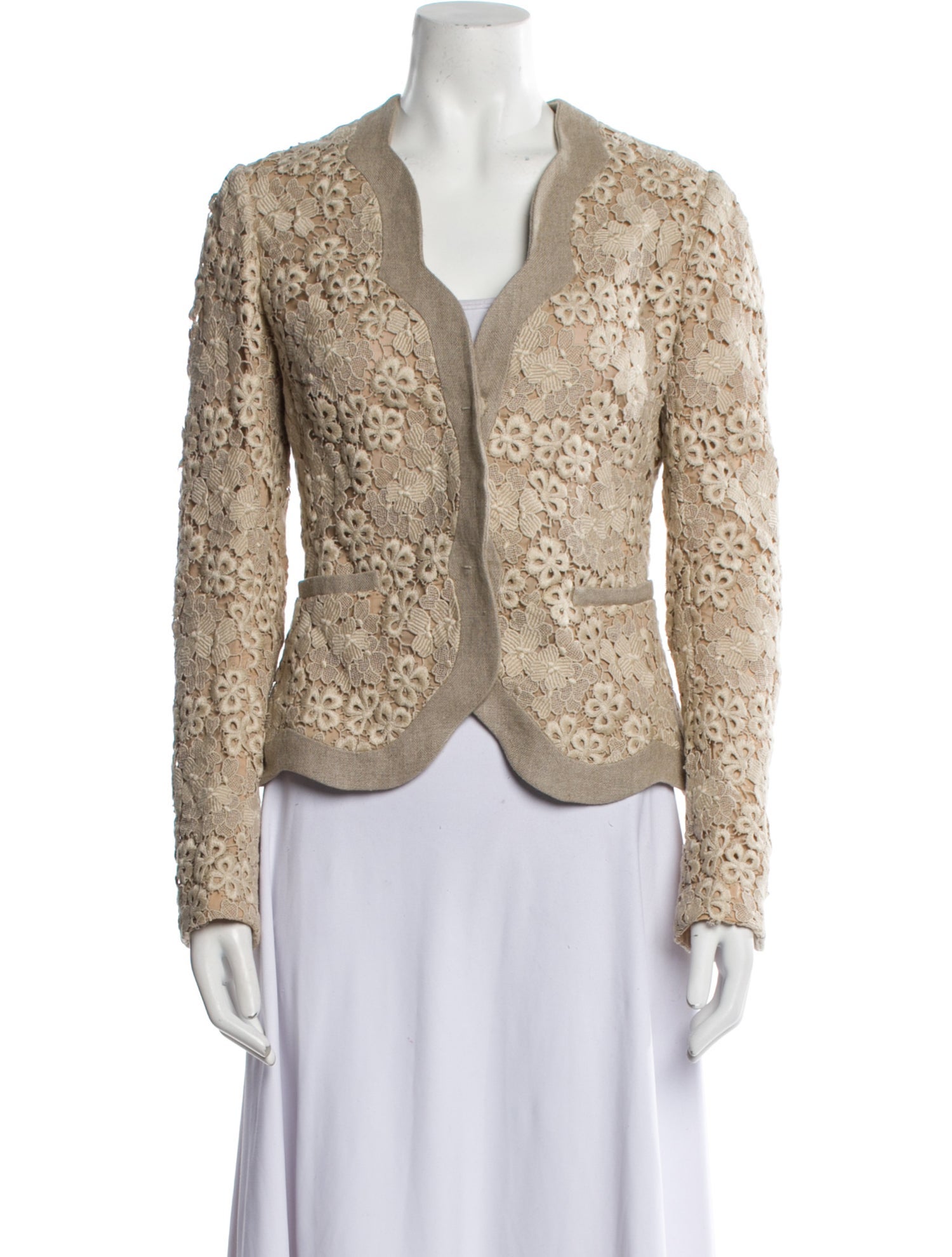 Valentino Lace Pattern Evening Jacket