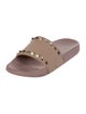 Valentino Rockstud Accents Rubber Slides