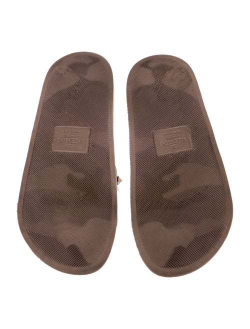 Valentino Rockstud Accents Rubber Slides