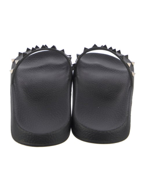 Valentino Rockstud Accents Rubber Slides