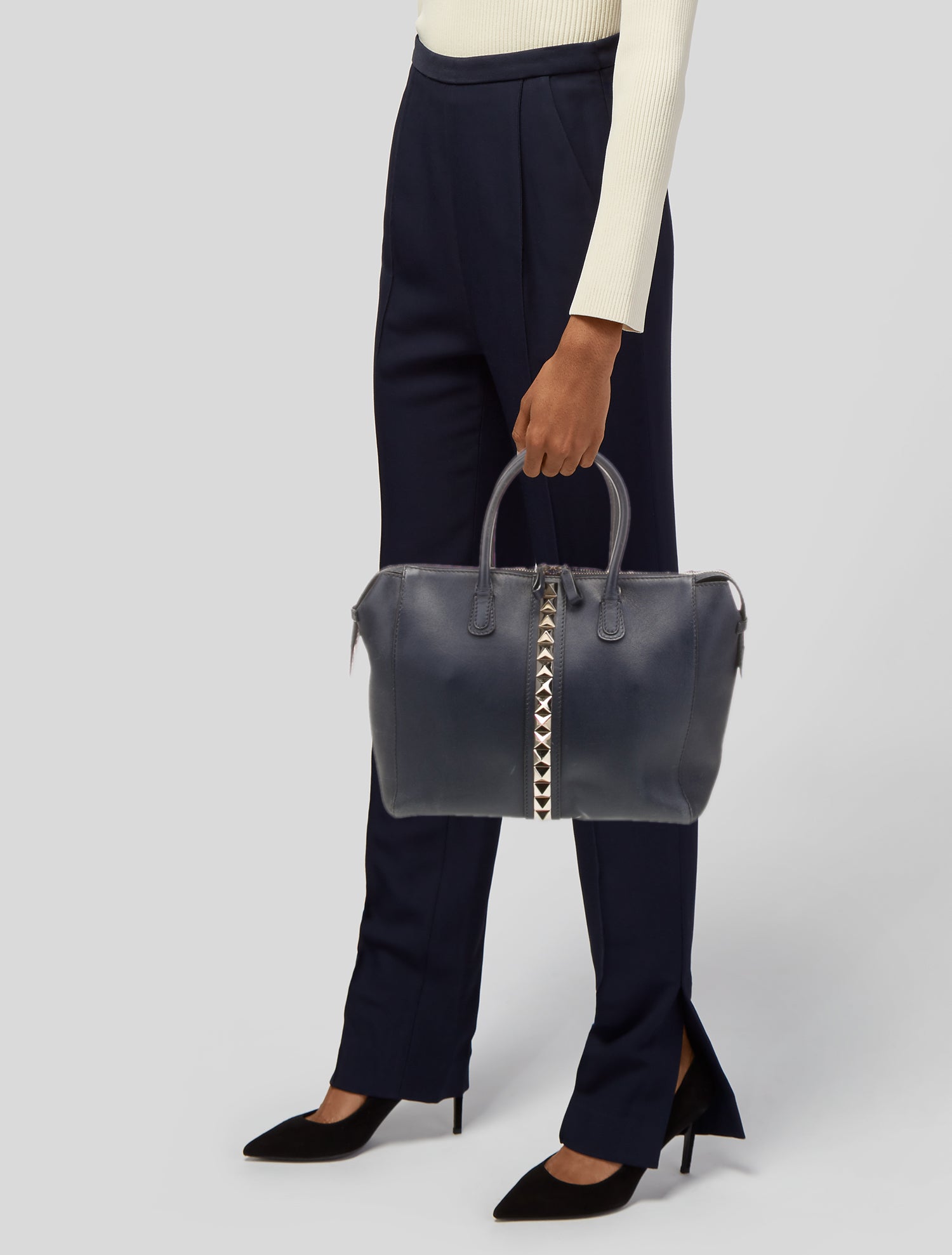 Valentino Rockstud Top Handle Bag