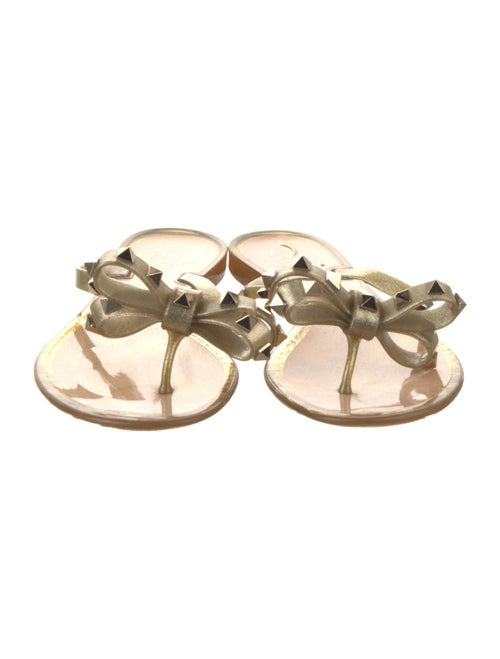 Valentino Rockstud Accents Rubber Slides