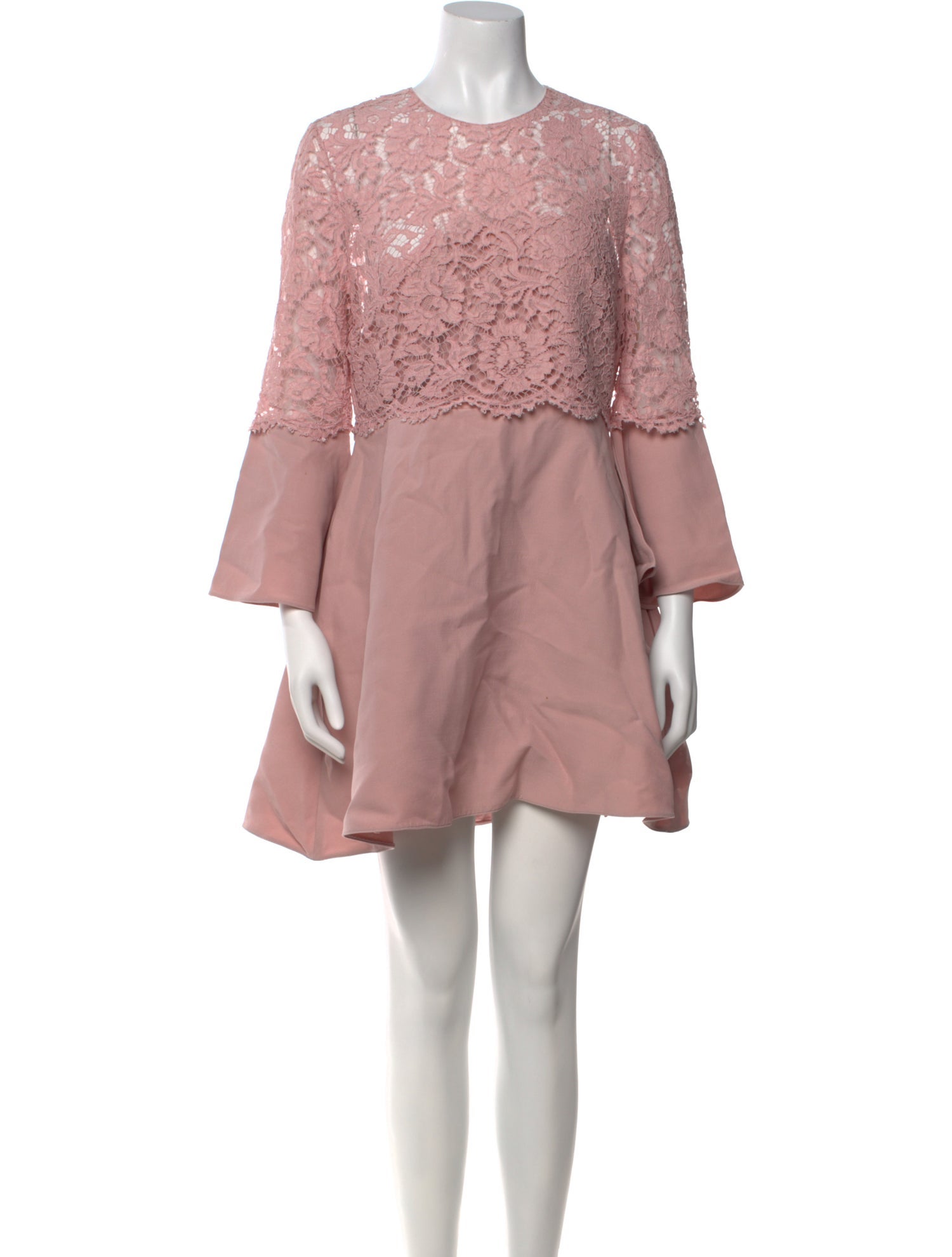 Valentino Crew Neck Mini Dress