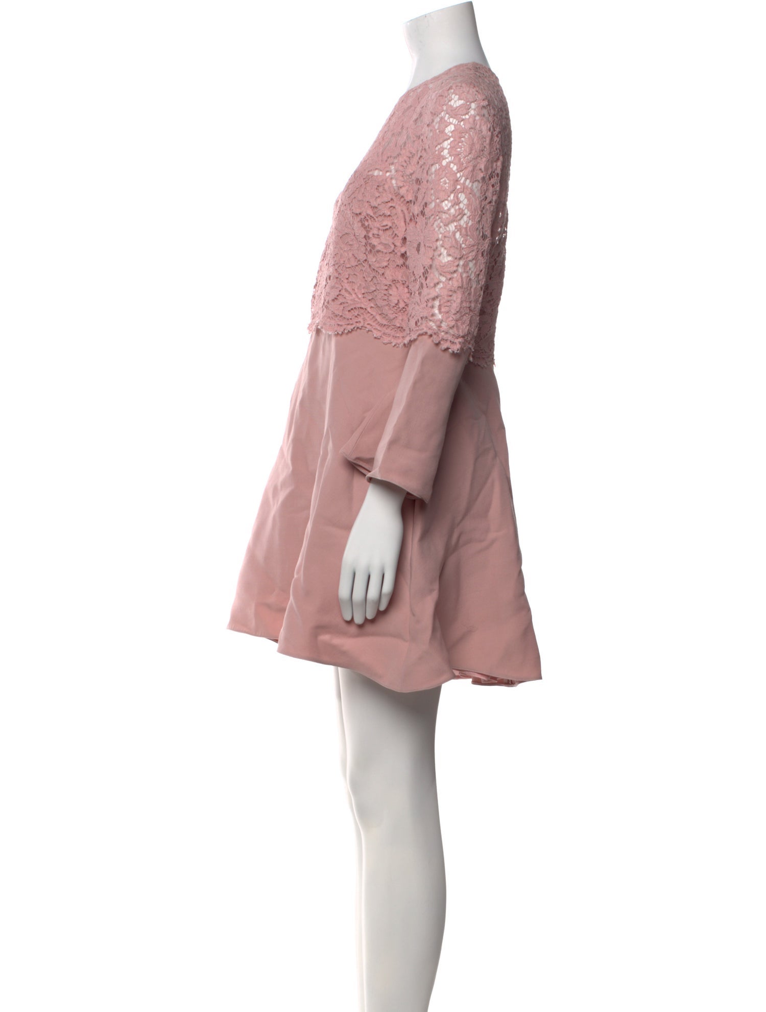 Valentino Crew Neck Mini Dress