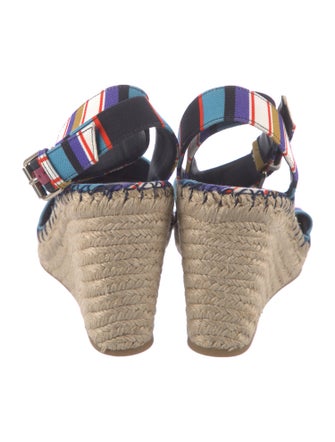 Valentino Canvas Striped Espadrilles