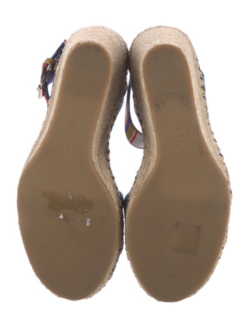 Valentino Canvas Striped Espadrilles