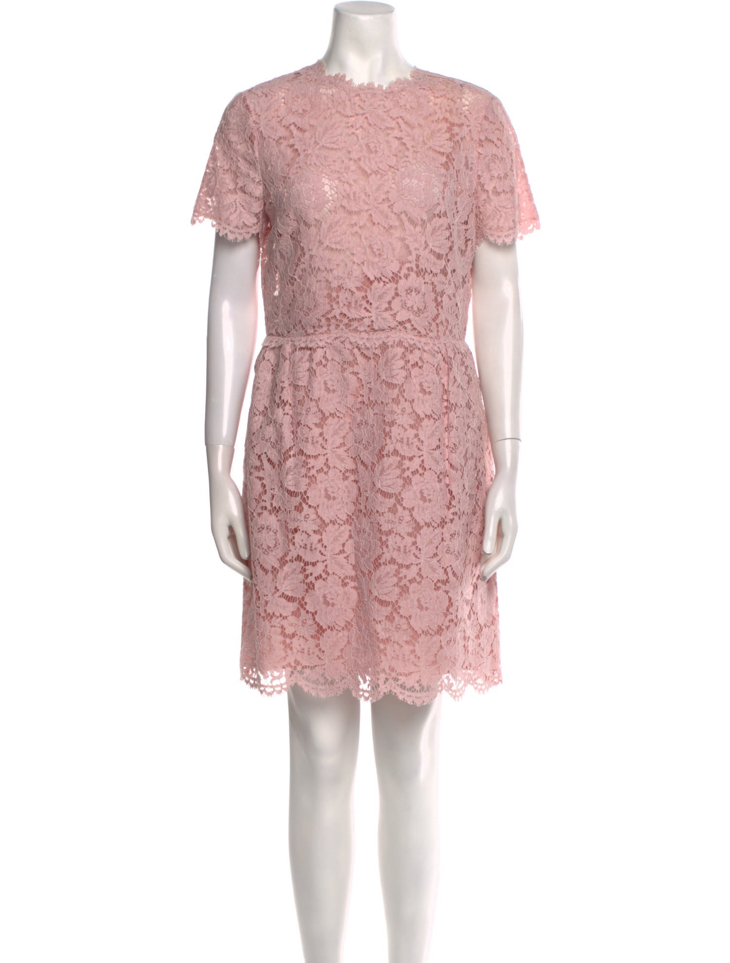 Valentino Lace Pattern Mini Dress