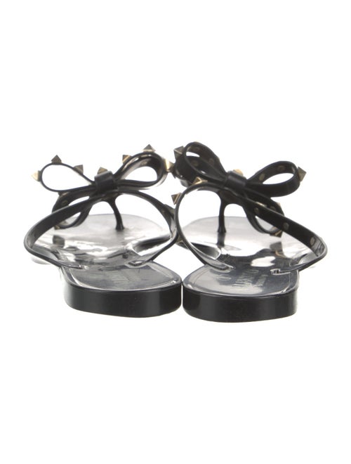 Valentino Rockstud Accents Rubber Flip Flops