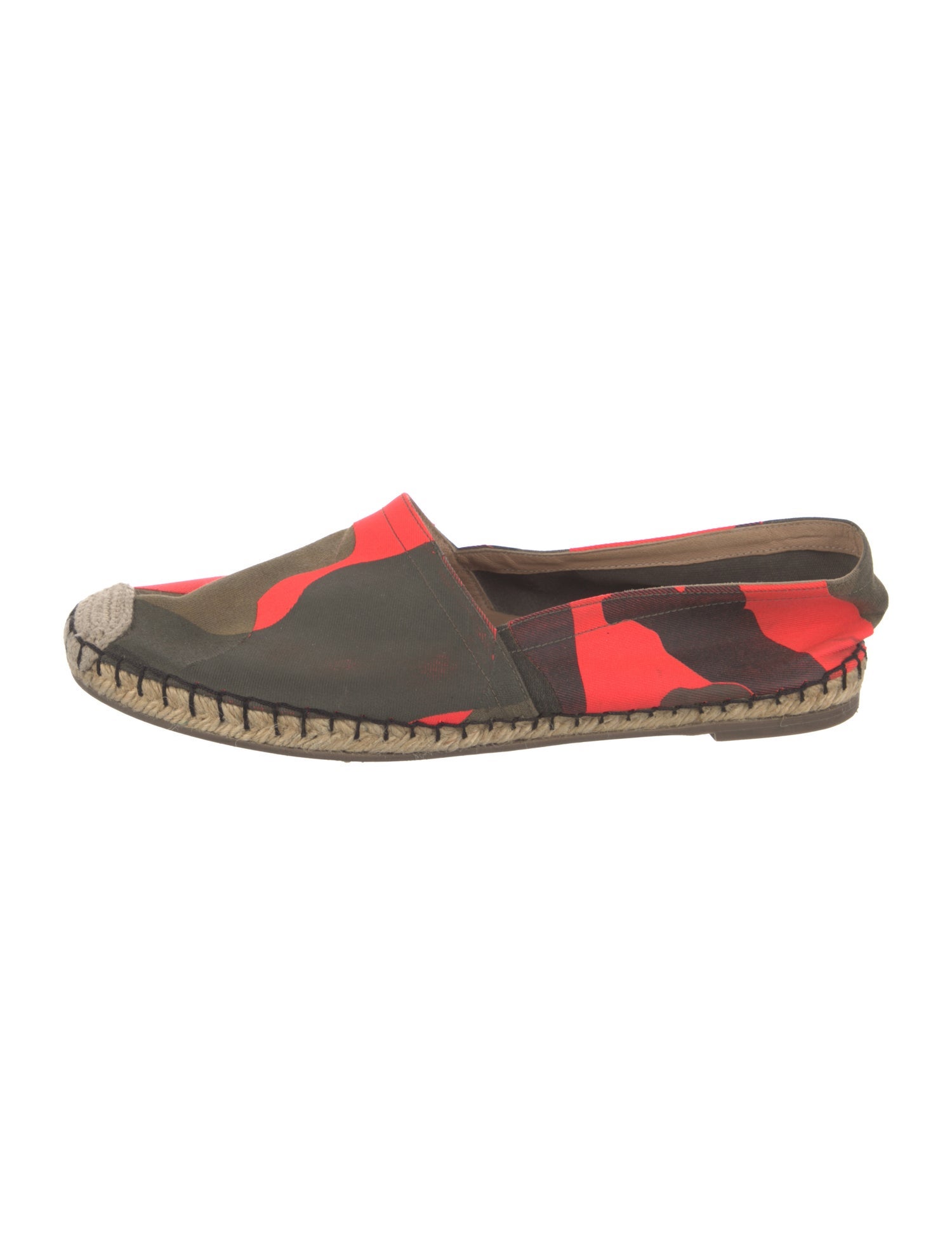 Valentino Canvas Camouflage Print Espadrilles