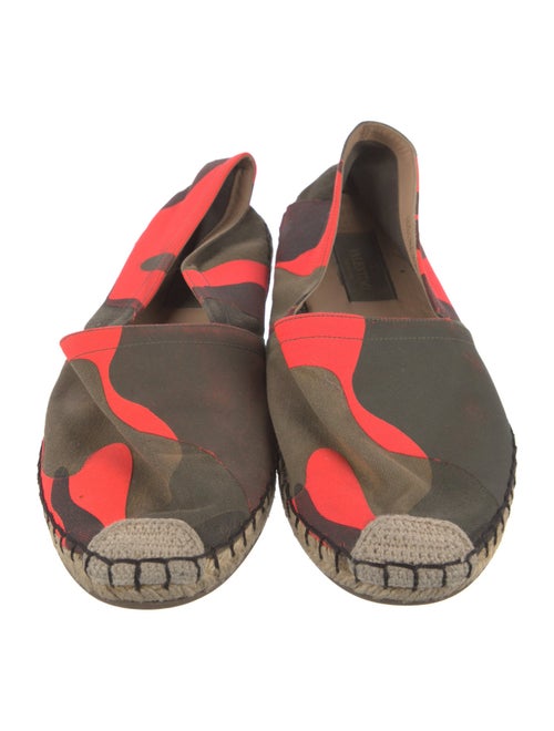 Valentino Canvas Camouflage Print Espadrilles
