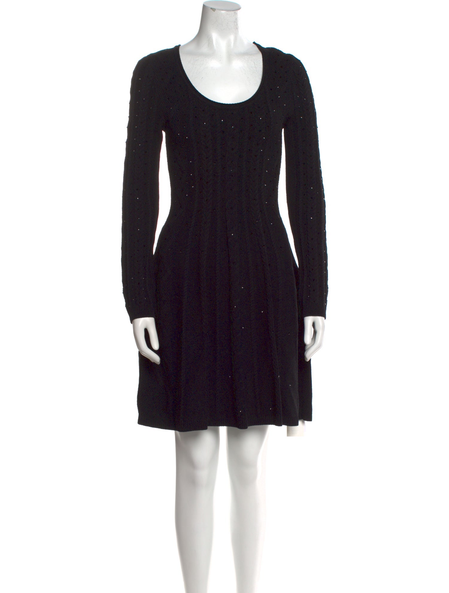 Valentino Scoop Neck Mini Dress