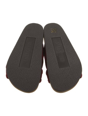 Valentino Velvet Slides