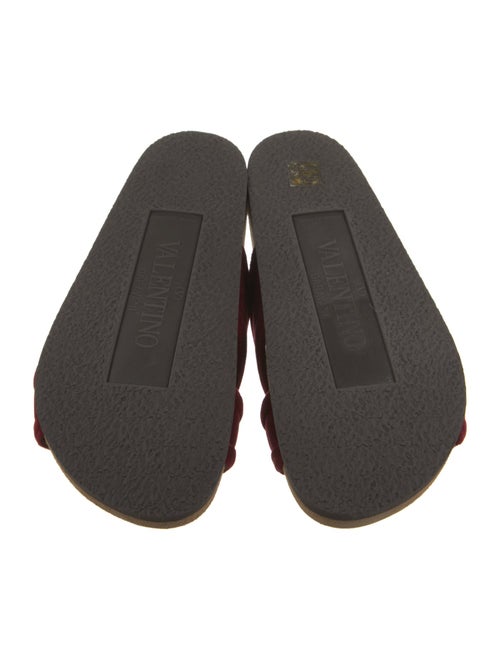 Valentino Velvet Slides
