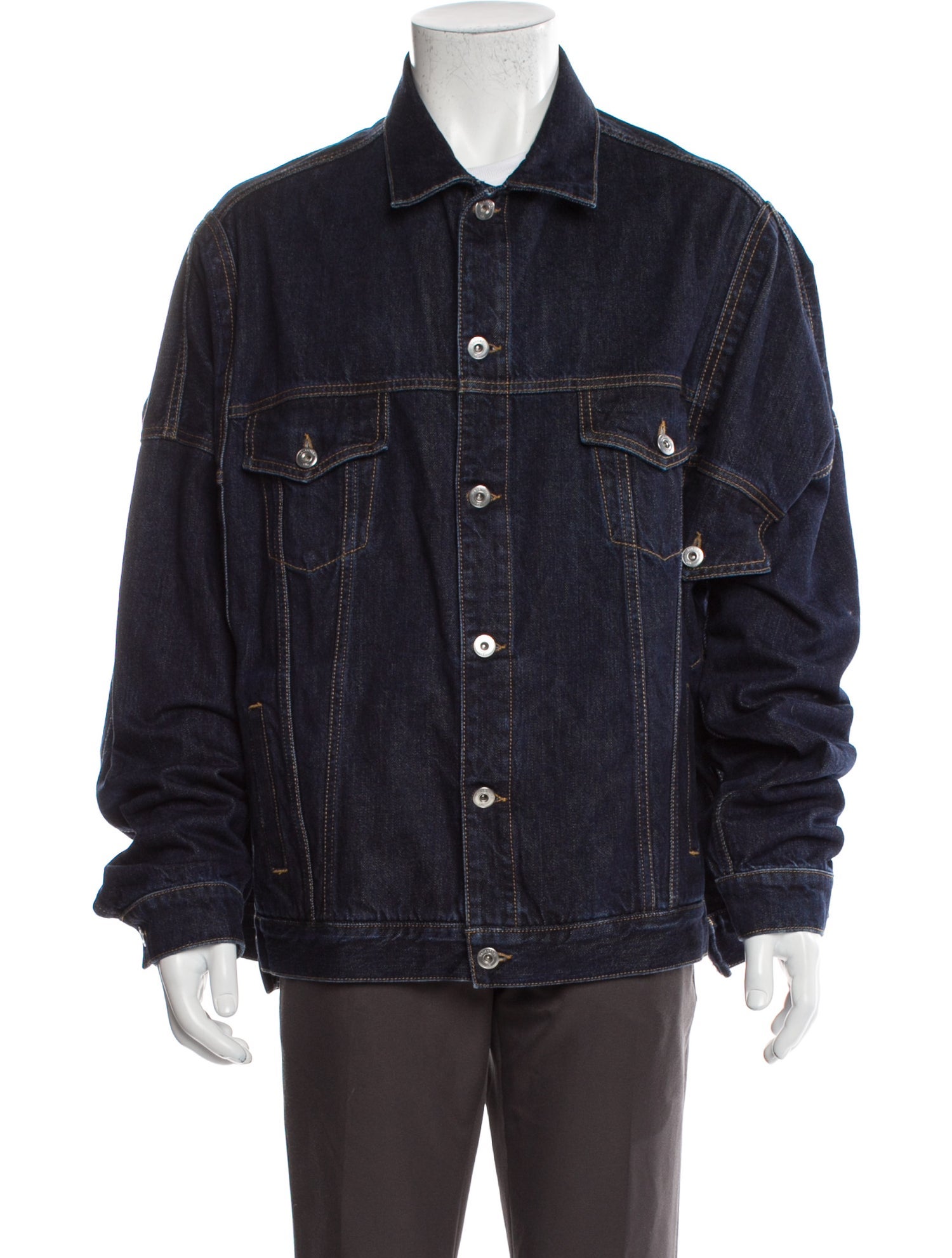 Valentino Rockstud Accents Denim Jacket
