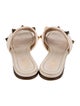 Valentino Rockstud Accents Leather Slides