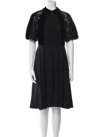 Valentino Silk Knee-Length Dress
