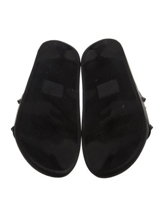 Valentino Rockstud Accents Rubber Slides