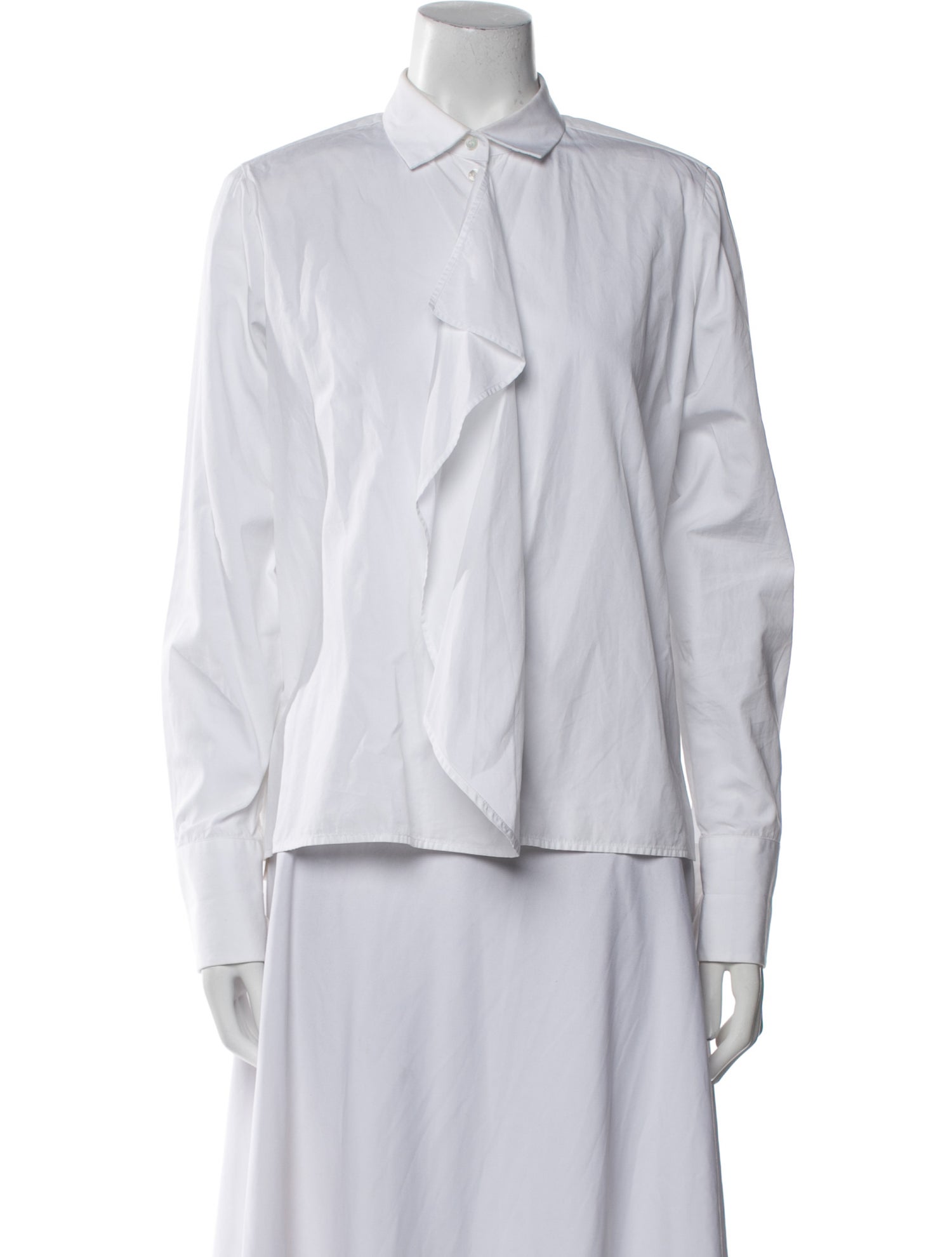 Valentino Long Sleeve Button-Up Top