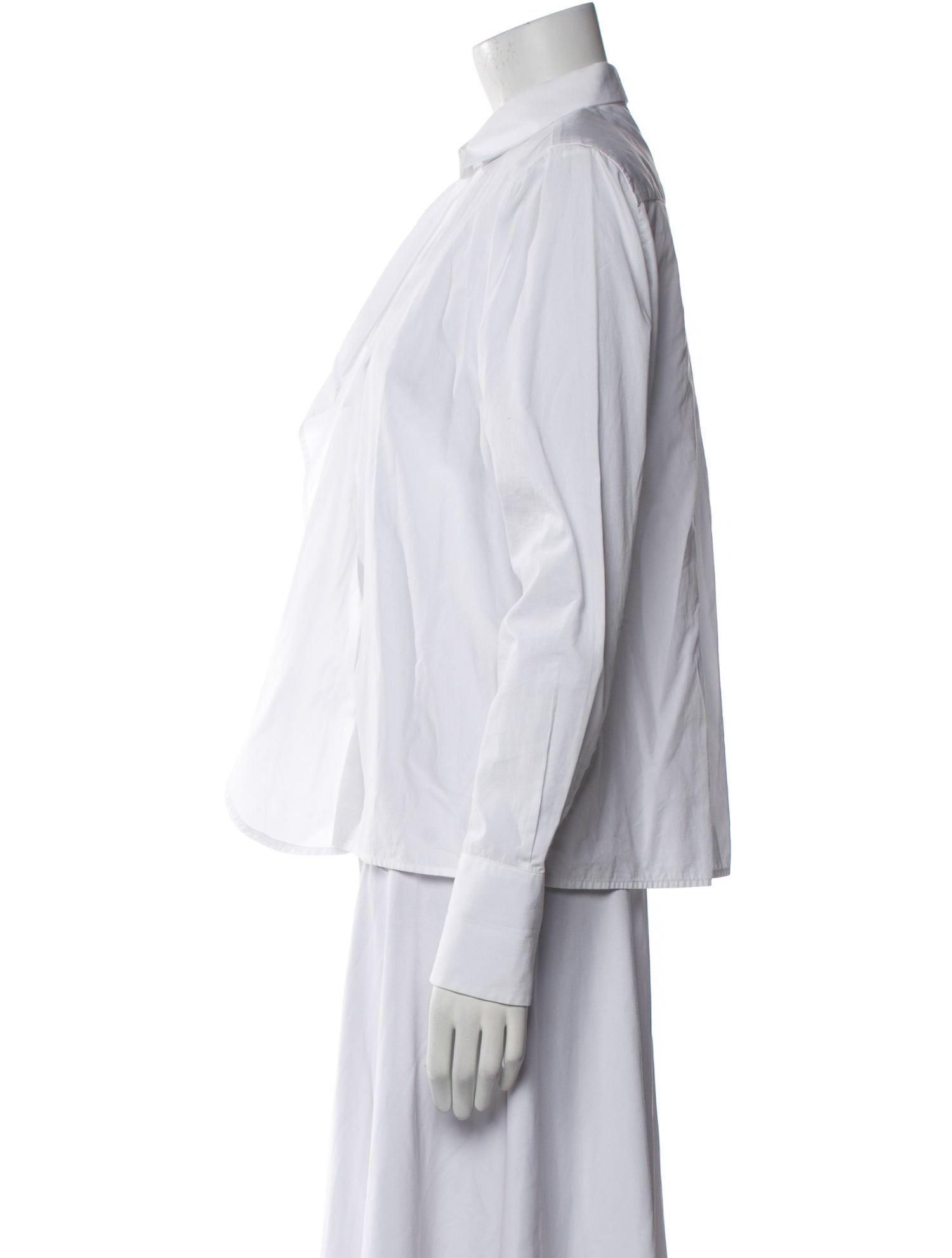 Valentino Long Sleeve Button-Up Top